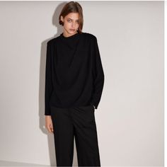 New With Tags. Dad Pants Versatile Black Pants For Evening, Versatile Black Evening Pants, Chic Black Pants For Office, Chic Black Office Pants, Versatile Black Pants For Fall, Casual Zara Pants For Evening, Zara Black Office Pants, Zara Casual Evening Pants, Chic Black Top For Business Casual