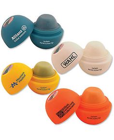 several different types of lip bales in various colors