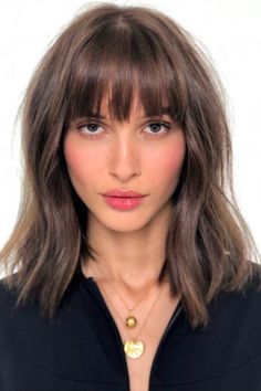 Lob Haircut With Bangs, Bangs Haircut, Lob Haircut, Hair 2024, Hair Balayage, Fringe Hairstyles, Haircuts For Fine Hair, Short Hair With Bangs