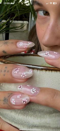 Blossom Nails, Cherry Blossom Nails, Her Nails, Classy Acrylic Nails, Hair Done, Nails Done, Soft Nails