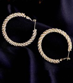 These women's Rhinestone Circle Hoop Earrings are the perfect finishing touch to your wardrobe look. Description: Color: Yellow Gold Gender: Women Material: Zinc Alloy Earring Studs Materials: Stainless Steel Elegant Cheap Hoop Earrings With Rhinestones, Cheap Alloy Hoop Earrings For Party, Luxury Gold-tone Hoop Earrings For Party, Luxury Round Hoop Earrings For Festive Occasions, Cheap Round Hoop Earrings For Party, Luxury Round Hoop Earrings For Festive Season, Luxury Women's Hoop Earrings For Festive Occasions, Cheap Hoop Jewelry With Bling, Cheap Elegant Hoop Earrings For Festive Occasions