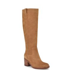 Elevate your wardrobe this season in the Nine West Hecee boots. This tall boot features a round shaped toe and stacked mid block heel that will keep you going all day and night in this classic silhouette. These dress boots are sure to impress! Dress Boots, Tall Boot, Tan Suede, Classic Silhouette, Day And Night, Tall Boots, Suede Boots, Dress With Boots, Night In