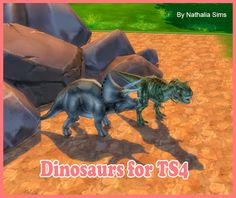 an image of two dinosaurs in the dirt for t94 by nathan simms