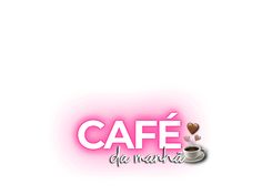 the logo for cafe de marfaa, which is located in front of a pink background