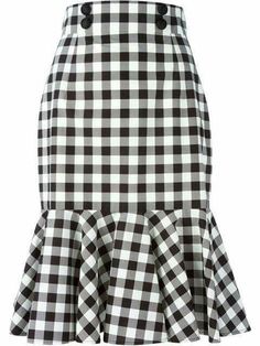 Afrikaanse Mode, Checkered Skirt, Rock Outfit, Elegante Casual, Skirt Maxi, Latest African Fashion Dresses, Moda Vintage, African Wear, Cute Skirts