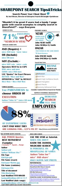 an info sheet with different types of information