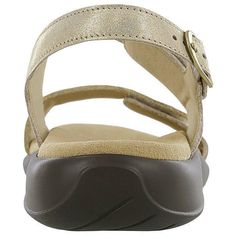 Start tab labels Description Details Start tab content Two-toned leather and decorative stitching give this sandal unique style. A plush, contoured insole covered in soft Super Suede cradles your foot's natural curves and arches. The leather upper is padded for ultimate comfort, and adjustable leather straps let you tailor your fit. Heel Height: 1.375". Initial fit should allow the foot to settle naturally into the sandal's foot bed so your foot sits inside the edge of the foot bed all the way a Most Comfortable Sandals, Nice Sandals, Shoe Shopping, Sas Shoes, Decorative Stitching, Foot Bed, Natural Curves, Silver Spring, Comfortable Sandals