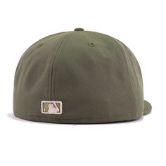 A Blue Jays custom for neutral colors. Perfect for autumn or pale wave fits. With New Olive wool and logo in New Olive/Perfect Tan, with an accent of Wicker on the leaf to balance it out, you can't go wrong with this hat. Tonal side flag finishes this very special exclusive. Hat Material: 100% PolyesterCrown: New OliveVisor: New OliveButton: New OliveUndervisor: GreyFront Logo: New Olive/Perfect Tan/WickerNew Era Flag: New OliveRear Logo: Perfect Tan/New Olive Green Fitted Hat For Baseball Season, Green Snapback Hat For Sports Events, Green Snapback Fitted Hat For Sports Events, Green Fitted Hat With Curved Brim For Sports, Green Curved Brim Fitted Hat For Baseball Season, Green Flat Bill Fitted Hat For Sports, Green Flat Bill Baseball Cap With Logo Patch, Green Fitted Hat With Flat Brim For Sports Events, Green Flat Brim Fitted Hat For Sports Events