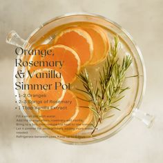 an orange rosemary and vanilla summer pot recipe