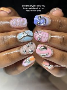 Bumpy Nails, Baddie Lifestyle, Bday Hair, April Nails, Natural Nail Designs, Fancy Nails Designs, Colored Acrylic Nails, Nail Type, Dope Nail Designs