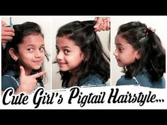 Cute Little Girl's Pigtail Hairstyle ♥ PIGTAIL Hairstyle For Short Hair ♥ Hairstyle For Little Girls - YouTube Small Hair Hairstyles Indian, Pigtail Hairstyle, Hait Style, 2 Braids Hairstyles, Seasons Lessons, Hairstyle For Short Hair, Hairstyle For Short, Kids Hairstyle, Traditional Hairstyle