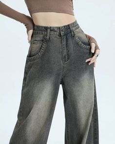 Black Washed Out Jeans | BOOGZEL CLOTHING – Boogzel Clothing Washed Out Jeans, Aesthetic Jeans, Indie Aesthetic Outfits, Grunge Jeans, Jeans Outfit Summer, Crop Top Dress, Summer Jeans, Indie Aesthetic, Wide Jeans