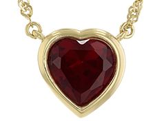 4.35ct Heart Shape Lab Created Ruby 18k Yellow Gold Over Sterling Silver Choker Necklace. Measures Heart Measures Approximately .49"L X .47"W. Lobster Claw Clasp with a 2" Extender. Red Lab, Sterling Silver Choker Necklace, Sterling Silver Choker, Silver Choker Necklace, Silver Choker, Topaz Gemstone, Simple Jewelry, High Quality Jewelry, Heart Shape