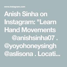 an instagramr with the words, amish sinha on instagramm learn hand