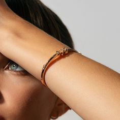 This Iconic Moving X Bangle with Diamond Pavé invites you to uncover your inner treasures through its bold and iconic design, making a definitive statement of discovery and self-expression. Accent diamonds: 0.10+ ctw, VS2+/F+ Setting: Prongs setting Timeless Rose Gold Jubilee Bracelet, Everyday Luxury 14k Rose Gold Bracelets, Adjustable Polished Rose Gold Bangle, Rose Gold Bangle Bracelet With Jubilee Design, Adjustable Rose Gold Bangle With Polished Finish, Rose Gold Jubilee Bangle Bracelet, Rose Gold Fine Jewelry Bracelet For Everyday Luxury, Rose Gold Tarnish-resistant Bangle, Luxury Rose Gold Bangle As A Gift