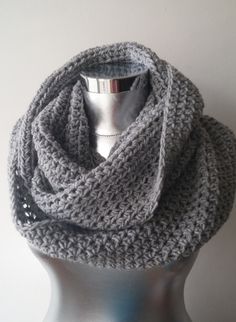 Knit infinity scarf women scarf knit scarf chunky by Scarfashion Chunky Knit Scarf, Scarf Chunky, Womens Scarf, Chunky Knit Scarves, Scarf Wool, Scarf Knit, Cozy Accessories, Women Scarf, Knit Infinity Scarf