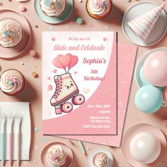 Create a magical moment for your daughter with our personalized birthday invitation! Featuring a delightful pink roller skate shoe, heart-shaped balloons, and sparkling pink glitter, this invitation is perfect for her special day. Make her celebration unforgettable with this charming and unique design!
#birthdayinvitation #birthdayparty #invitation #partyinvitation #partydecor #partyplanning #partyideas #kidsbirthday #girlsbirthday #birthdaytheme #rollerblades #rollerskates #pinktheme #glittertheme #hearttheme #custominvitation #personalizedinvitation #birthdaygirl #birthdaywish #birthdaycelebration #birthdayfun