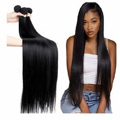 Brazilian Straight Human Hair Bundles 26 28 30 Inch 3 Bundles Arrives New 100% 8a Unprocessed Straight Hair Bundles Virginhuman Hair Natural Color 26 28 30 Inch Straight Hair Bundles 100% Unprocessed Human Hair Hair Weight: 95-105g/Piece Machine Double Weft Peruvian Hair Weave, Twist Updo, Flat Twist Updo, Straight Human Hair Bundles, Brazilian Hair Extensions, Brazilian Straight Human Hair, Brazilian Hair Bundles, Straight Hair Bundles, Updo Styles