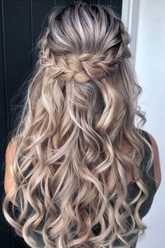 Partial Updo, Wedding Hairstyles Bridesmaid, Half Up Half Down Hairstyles, Wedding Hairstyles Half Up Half Down, Wedding Hair Inspiration, Wedding Hair Down, Shag Haircut, Braided Hairstyles For Wedding, Easy Braids