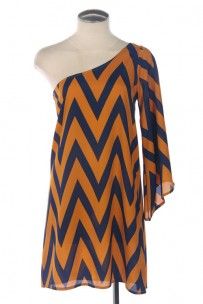 cute BEARKAT chevron dress! Auburn Game Day, Virginia University, Gameday Dress, Poker Game, West Virginia University, Posh Style, High Roller