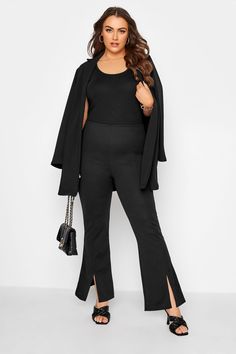 Plus Size Palazzo, Plus Size Wide Leg Pants, Plus Size Wide Leg, Size 20 Women, Plus Size Workwear, Size 16 Women, Palazzo Trousers, Plus Size Formal, Scuba Fabric