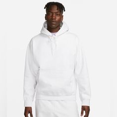 Brand New Nike Solo Swoosh Men’s Fleece Pullover Hoodie Nwt Color: Birch Heather/White Style: Dx1355-051 Size: Xl Look Clean, Hoodie Brands, Red Nike, Casual Athletic, Heather White, Nike Hoodie, Mens Fleece, White Hoodie, New Nike