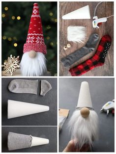 christmas crafts for kids and adults to make with fabric, yarn, felt and wood