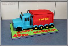 Prime Mover Cake #CakesbySheryl #Primemover #Truck #Fondant Construction Theme Birthday Party, Construction Theme, Theme Birthday, Celebration Cakes, Themed Cakes, 2nd Birthday, Birthday Party Themes, Fondant, Toy Car