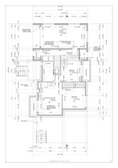 an architectural drawing shows the floor plan for a home