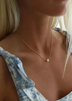 Show off your beachy style with this delicate freshwater pearl necklace! The gold-filled chain is the perfect accessory for adding a refined, yet playful, coastal twist to any summer look. Perfect for those looking to make a splash! Gold filled chain freshwater pearl 16" with 1" extender Cool Clothing, Beachy Style, Freshwater Pearl Necklace, Freshwater Pearl Necklaces, Summer Look, Gold Filled Chain, Summer Looks, Freshwater Pearls, Womens Necklaces