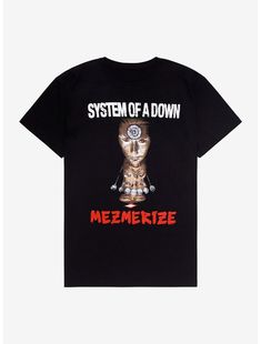 System Of A Down Mezmerize T-Shirt System Of A Down Shirt, Down Band, Jack Champion, Music Shirts, Rock Band Shirts, System Of A Down, Album Artwork, Music Tees, Band Music