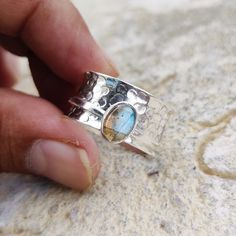 WELCOME : SILVERRINGSTORESHOP Labradorite Ring, Spinner Ring, 925 Silver Ring, Women Ring, Boho Ring, Natural Stone, Gemstone Ring, Fidget Ring,Thumb Ring, Gift For Fer, 925 Sterling Silver Spinner Ring ( Metal Stamp : 925 ) Metal Stamp : 925 Sterling Silver Ring Size : All sizes are available Half sizes are also available. This Beautiful Jewelry will make you the center of attraction wherever you go. Wear it on any occasion. You are assured of flawless appearance. Adjustable Labradorite Rings Stamped 925, Silver Wide-band Jewelry With Gemstones, Silver Wide Band Jewelry With Gemstone, Silver Labradorite Rings For Anniversary, Silver Topaz Ring With Natural Stones As Gift, Handmade Open Topaz Ring In Sterling Silver, Silver Labradorite Ring Stamped 925, Silver Labradorite Open Ring, Labradorite Silver Open Ring Jewelry