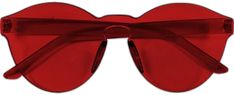 Red Rimless Sunglasses For Party, Red Party Sunglasses With Uva Protection, Trendy Red Rimless Sunglasses, Red Rimless Sunglasses For Summer, Red Anti-reflective Sunglasses For Party, Modern Red Rimless Sunglasses, Modern Rimless Red Sunglasses, Modern Red Plastic Sunglasses, Classic Sunglasses