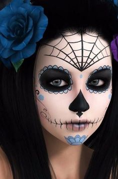 Sugar Skull Halloween, Alat Makeup, Vampire Makeup, Halloween Eye Makeup