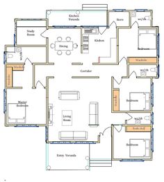 the floor plan for an apartment with two bedroom and one bathroom, including a living room