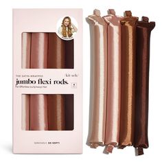 Create loose waves and voluminous curls with the Kitsch Satin-Wrapped Jumbo Flexi Rods 4PC Set! The large heatless rods give you an effortless, damage-free style, while the silky-soft satin keeps your strands frizz-free and protected against breakage. Just wrap your hair around each curling rod and keep everything in place with the convenient button snaps. Kitsch Heatless Curls, Hair Heatless Curls, Curling Rods, Heatless Hair Curlers, Flexi Rods, Heatless Hairstyles, Heatless Curls, Voluminous Curls, Shower Cap