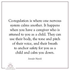 a quote that says, congregation is where one nervous system calms another it happens when you