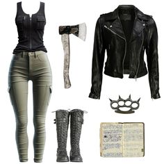 The Walking Dead Outfit Ideas, The Walking Dead Aesthetic Outfit, Supernatural Outfit Aesthetic, Supernatural Outfit Ideas Women, Twd Aesthetic Outfit, Twd Outfits Aesthetic, The 100 Outfits Inspiration