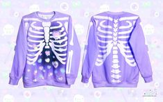 Hey, I found this really awesome Etsy listing at https://www.etsy.com/listing/887275014/broken-hearts-unisex-sweatshirt-rib-cage Cute Anime Print Sweatshirt For Streetwear, Purple Harajuku Tops For Streetwear, Purple Pastel Goth, Kawaii Skeleton, Purple Pastel, Pastel Goth Fashion, Yami Kawaii, Broken Hearts, Goth Outfits