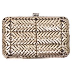 Ferragamo Woven Bronze Clutch/Crossbody For Sale at 1stDibs | ferragamo gold clutch, bronze clutch bag, bronze gold clutch Formal Rectangular Shoulder Bag With Woven Leather, Formal Rectangular Woven Leather Shoulder Bag, Rectangular Leather Shoulder Bag For Events, Luxury Clutch With Intrecciato Weave, Designer Woven Leather Rectangular Clutch, Luxury Rectangular Clutch With Detachable Strap, Designer Rectangular Woven Leather Clutch, Evening Woven Leather Rectangular Bag, Designer Woven Leather Clutch For Evening