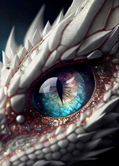 the dragon's eye is shining brightly