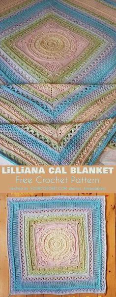 two crocheted afghans on top of each other with the words, indiana gal blanket free crochet pattern