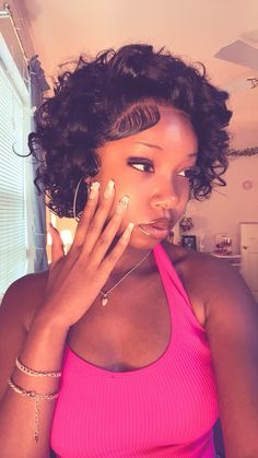 moi with a pixie cut! Curly Pixie Wigs For Black Women, Blowout Pixie Hair, Short Hairstyles For Short Hair Women, Pixie Wig Hairstyles, Straight Hair Pixie Cut, Short Curly Wig Hairstyles, Long Curly Pixie Haircut, Cute Curly Short Hairstyles, Short Pixie Curly Hair