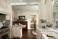 the kitchen is clean and ready for us to use in its new owner's home