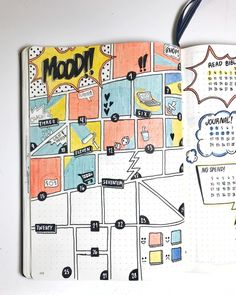 Bullet Journal on Instagram: “My mood tracker/daily doodle 💥💥 . . . #moodtracker #dailydoodle #staycreative #bulletjournal #bujo #bujojunkies #bulletjournaljunkies…” Daily Doodle, Bullet Journal 2020, Bullet Journal Spreads, Bullet Journal 2019, Bullet Journal Mood Tracker Ideas, Bullet Journal Tracker, Bullet Journal Mood