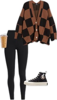 Oversize Cardigan, Trendy Outfit Ideas, Alt Outfits, Fall Inspiration, Fall Outfit Ideas, Brown Outfit, Trendy Outfit, Alt Fashion