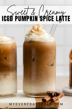 iced pumpkin spice latte