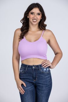 The Love Yourself Bralette by By Together is so stylish and comfy! It features a V-neckline, spaghetti straps, ribbed material, and a straight hemline. This super cute bralette will be perfect for everyday! You will want every color to pair with your favorite denim shorts for the warm weather! Fabric: 55% Modal, 37% Nylon, 8% Spandex Measurements: Bust (Size M/L): 11" Length (Size M/L): 15" True to Size Fit S/M 0-6, M/L 6-12 Trendy Seamless Spring Camisole, Trendy V-neck Seamless Camisole, Trendy Seamless V-neck Camisole, Trendy Spaghetti Straps Crop Top For Loungewear, Ribbed Spaghetti Strap Camisole For Loungewear, Ribbed Camisole With Spaghetti Straps For Loungewear, Trendy Spaghetti Strap Crop Top With Seamless Construction, Trendy Ribbed Spaghetti Strap Crop Top, Trendy Bra-friendly Camisole For Spring