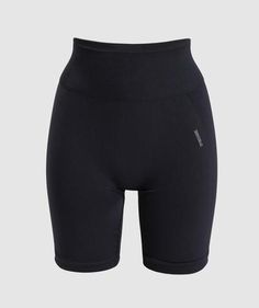 Shaping Sports Bottoms With Built-in Shorts, Black Shaping Yoga Bottoms, Black Shaping Athleisure Activewear, Shaping Gym Bottoms In Solid Color, Shaping Athleisure Bottoms For Gym, Shaping Gym Bottoms, Shaping Fit Gym Bottoms, Black Seamless Mid-thigh Bottoms, Seamless Shaping Gym Bottoms