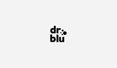 a black and white logo with the word dr blu